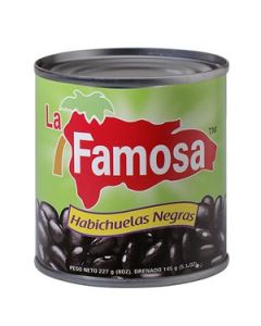 HABICHUELAS NEGRAS LA FAMOSA  8OZ