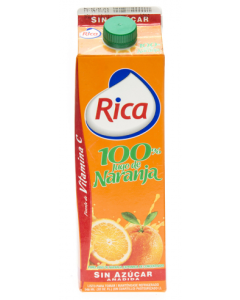 Jugo De Naranja Sin Azúcar 100% Rica 32 Onz