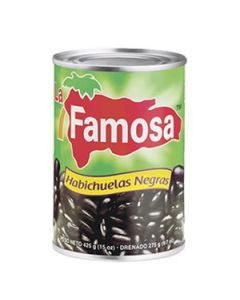LA FAMOSA HABICHUELAS NEGRAS 15 OZ