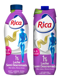 LECHE RICA SEMI DESCREMADA 1%