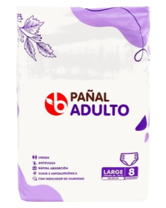 PAÑAL ADULTO No.8 BR