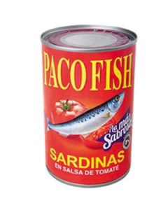PACO FISH SARDINAS CON TOMATE 15 OZ