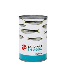 SARDINAS EN AGUA 15 OZ BR